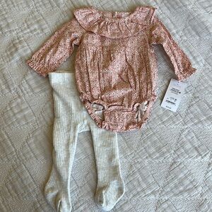 Carter’s Ruffle Onesie with Tights